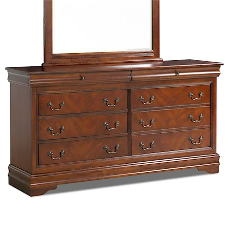 6 Drawer Traditional Dresser